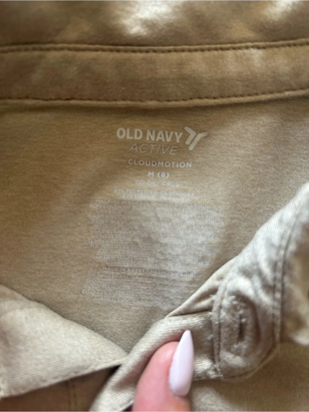Old Navy Active Cloud Motion Boys Polo Shirts in Beige and Sage